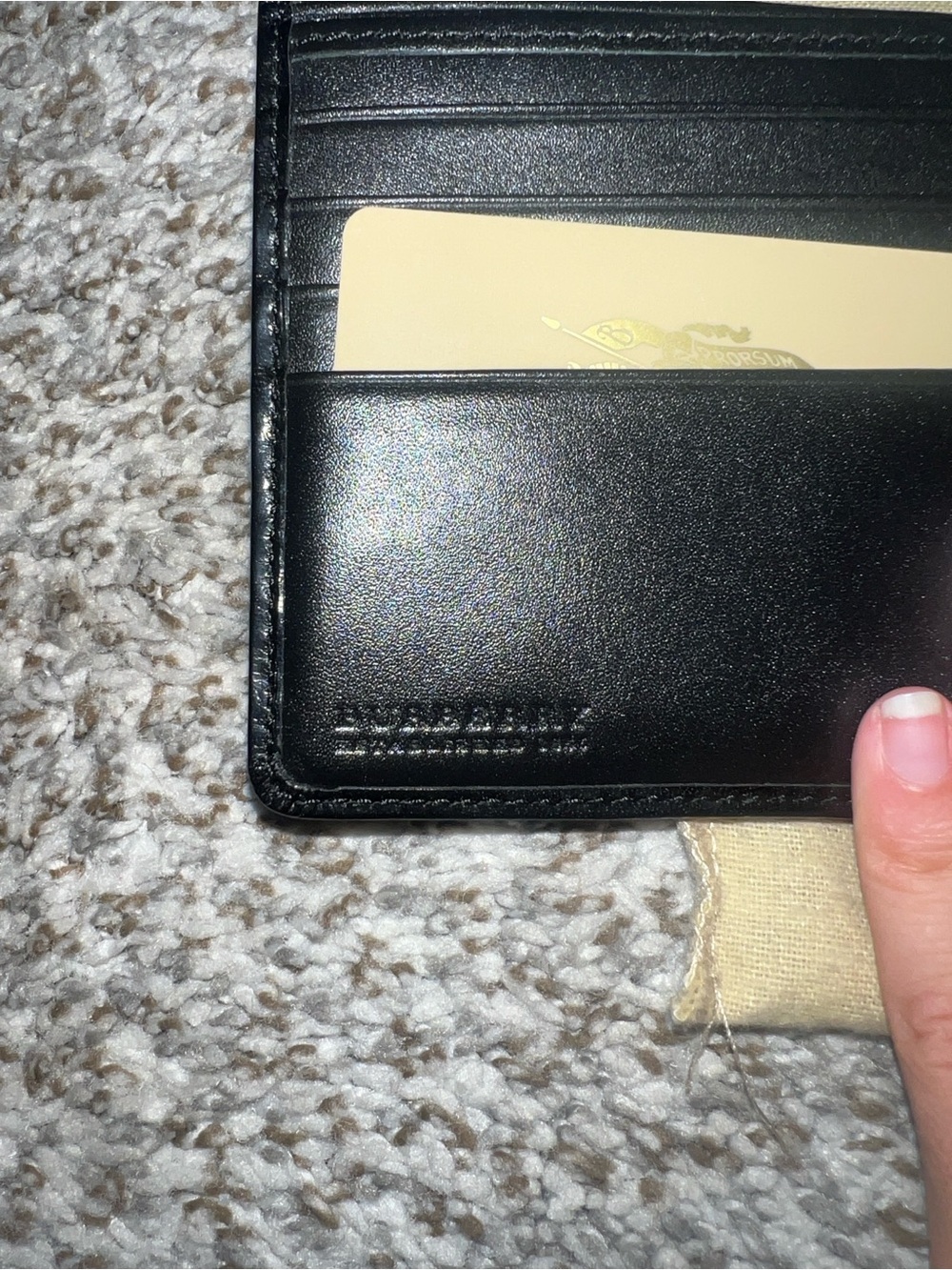NWOT Men’s Burberry black check wallet - Picture 4 of 8